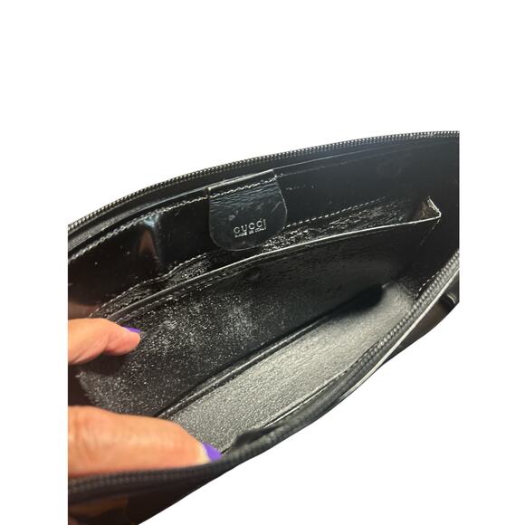 Gucci Soho Tom Ford Era Black Patent Leather Wristlet - Picture 11 of 13